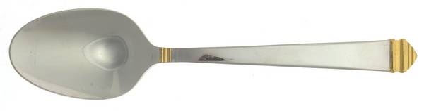 Crown Royale Gold Accent (Stainless) Place/Oval Soup Spoon by Farberware