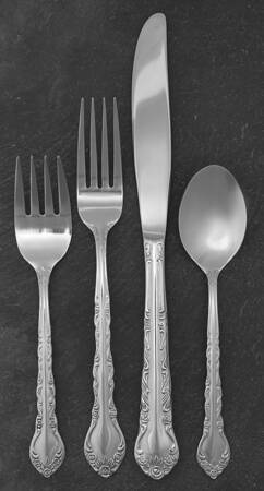 Garden Rose (Stainless) 4 Piece Place Setting