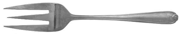 Knot (Stainless, 18-8) Medium Solid Cold Meat Serving Fork