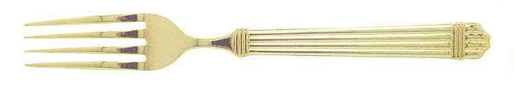 Marissa-Gold (Gold Electroplate) Fork by Farberware