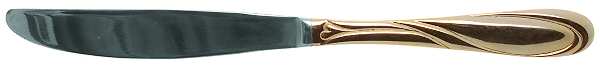 Nicole-Gold (Gold Electroplate) Modern Solid Knife