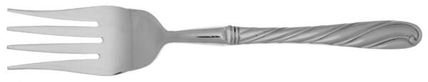 Swirl (Stainless) Cold Meat Fork Large, Stainless Tines HC
