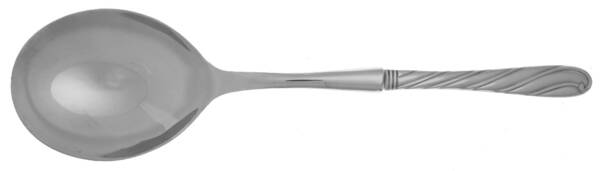 Swirl (Stainless) Casserole Spoon with Smooth Stainless Bowl HC