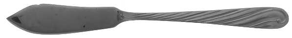 Swirl (Stainless) Flat Handle Master Butter Knife