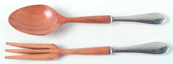 Adams (Sterling, 1944) Wooden Bowl 2-Piece Salad Set