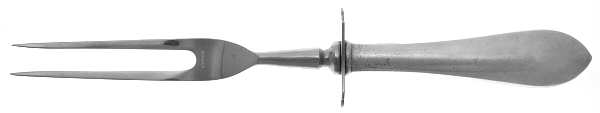 Adams (Sterling, 1944) Large Stainless-Prong Roast Carving Fork