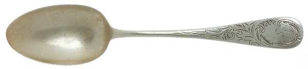 Antique B (Sterling, 1885) Monogrammed Oval Dessert/Soup Spoon
