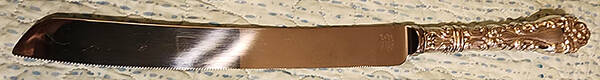 Athene-Crescendo (Sterling, 1890) Wedding Cake Knife with Stainless Blade