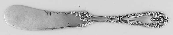 Athene-Crescendo (Sterling, 1890) Flat Handle Butter Spreader