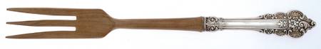 Botitcelli (Sterling, 1949) Salad Serving Fork with Wooden Prongs