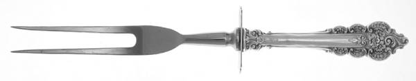 Botitcelli (Sterling, 1949) Large Stainless-Prong Roast Carving Fork