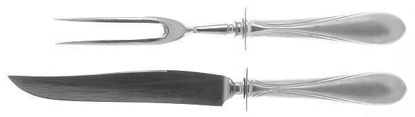 Concord-Yankee Clipper (Sterling, 1930) Small Stainless Blade 2-Piece Steak Carving Set