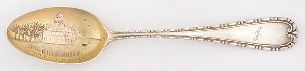 Crystal (Sterling, 1922) Souvenir Spoon (Teaspoon)
