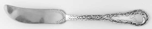 Damascus (Sterling, 1894) Flat Handle Master Butter Knife