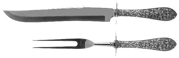 FWS1 (STERLING) Large 2-Piece Roast Carving Set w/Stainless Blade