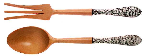 FWS1 (STERLING) Wooden Bowl 2-Piece Salad Set