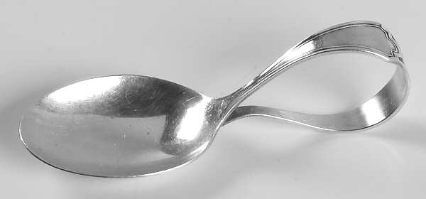 FWS2 (STERLING) Curved Handle Baby Spoon