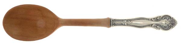 FWS3 (STERLING) Salad Serving Spoon Wooden Bowl