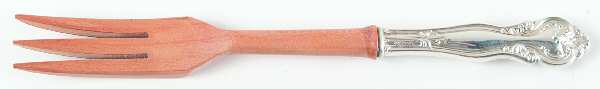 FWS3 (STERLING) Salad Serving Fork with Wooden Prongs