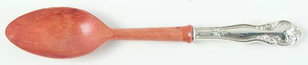 FWS3 (STERLING) Salad Serving Spoon with Wooden Bowl
