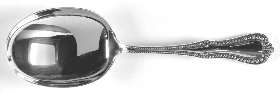 Georgian Bead (Sterling) Preserve Spoon