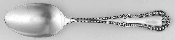 Georgian Bead (Sterling) Dessert/Oval Soup Spoon