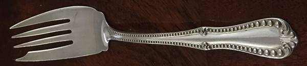 Georgian Bead (Sterling) Individual Salad Fork