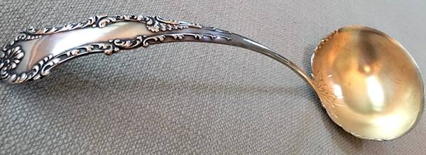 George III (Sterling, 1891) Solid Soup Ladle