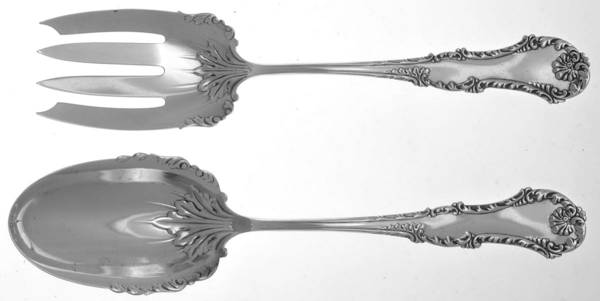 George III (Sterling, 1891) (2 Pc) Solid Salad Set