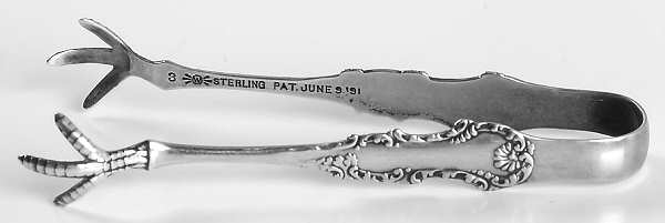George III (Sterling, 1891) Bon Bon Tongs