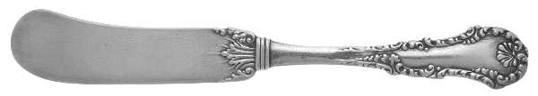 George III (Sterling, 1891) Flat Handle Butter Spreader
