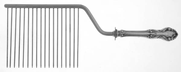 Georgian Shell (Sterling, 1948) Cake Breaker with Silverplate Prongs