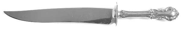 Georgian Shell (Sterling, 1948) Large Stainless Blade Roast Carving Knife