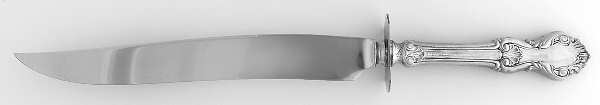 Georgian Shell (Sterling, 1948) Large Stainless Blade Roast Carving Knife