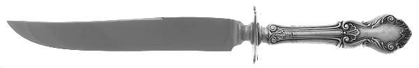 Georgian Shell (Sterling, 1948) Small Steak Carving Knife with Stainless Blade