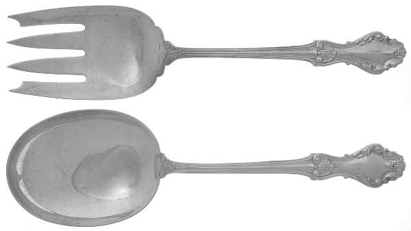 Georgian Shell (Sterling, 1948) (2 Pc) Solid Salad Set