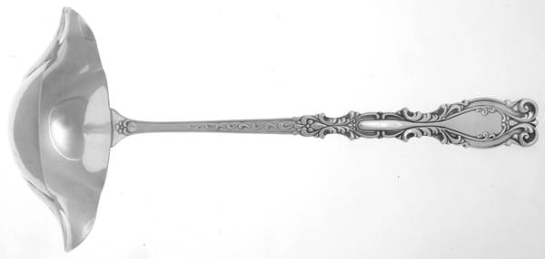 Josephine (Sterling, 1890, No Monograms) Punch Ladle Solid Piece