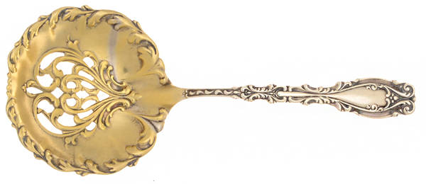 Josephine (Sterling, 1890, No Monograms) Pierced Almond Spoon