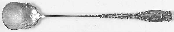 Josephine (Sterling, 1890, No Monograms) Large Handle Flat Sardine Serving Spoon