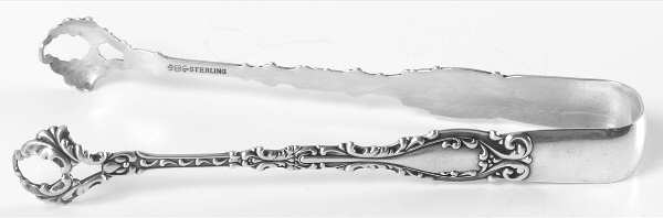 Josephine (Sterling, 1890, No Monograms) Small Sugar Tongs