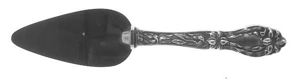 Lily-Floral (Sterling, 1910) Cheese Server with Stainless Blade