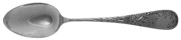 Lily-Engraved (Sterling, 1885) Five O'Clock Teaspoon