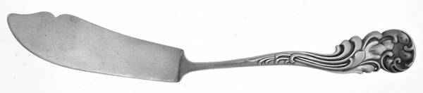 Marquise (Sterling, 1889) Monogramed Flat Handle Master Butter Knife