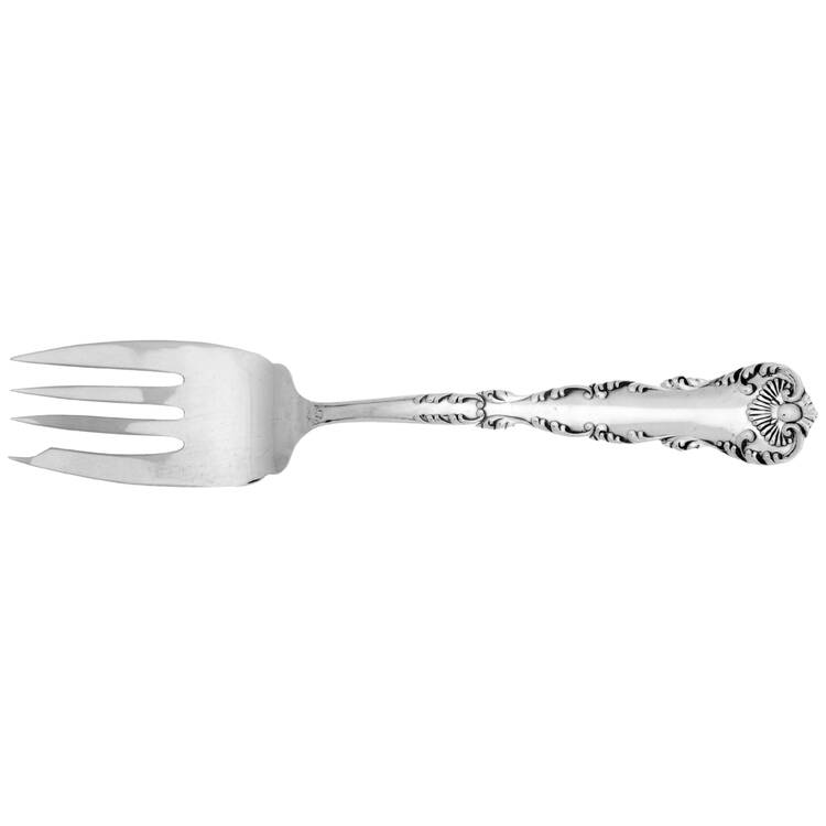Neapolitan-Kings Court (Sterling, 1895, No Monos) Individual Solid Fish Fork