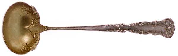 Neapolitan-Kings Court (Sterling, 1895, No Monos) Solid Piece Cream Ladle
