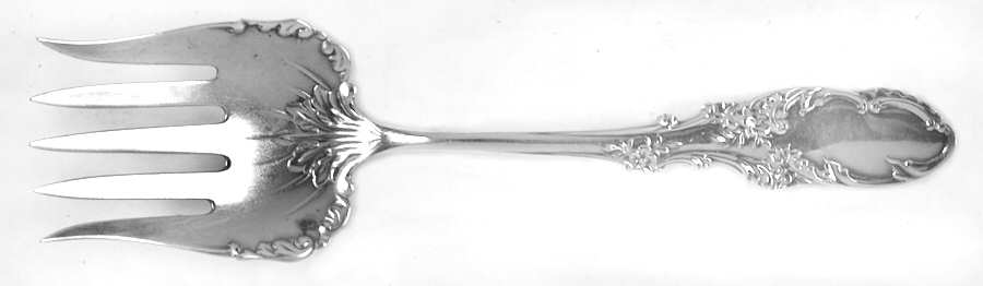 Orleans (Sterling, 1892) Large Solid Tined Sardine Serving Fork