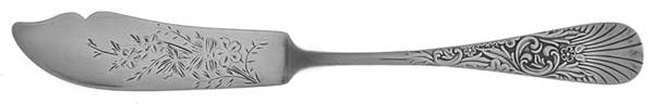 Palm (Sterling, 1887) Flat Handle Bright Cut Master Butter