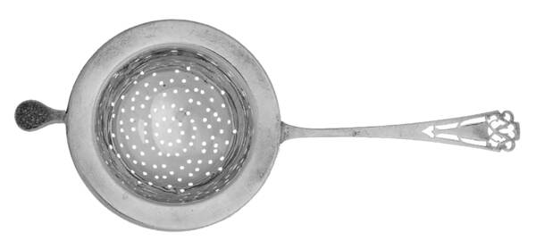 Pierced (Sterling, 1920) Solid Individual Overcup Tea Strainer