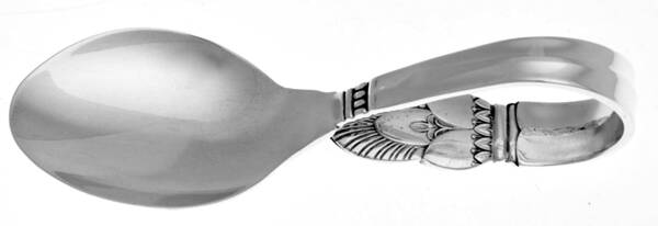 Princess Ingrid (Sterling) Baby Spoon with Curved Handle HC