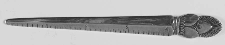 Princess Ingrid (Sterling) Letter Opener with Ruler